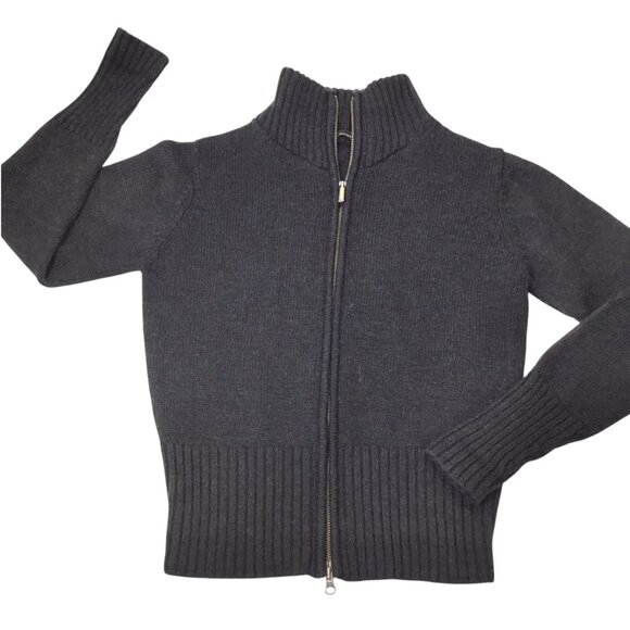Smartwool 100% Merino Wool Cardigan Sweater Gray Full Zip Women's Size M - Picture 6 of 9